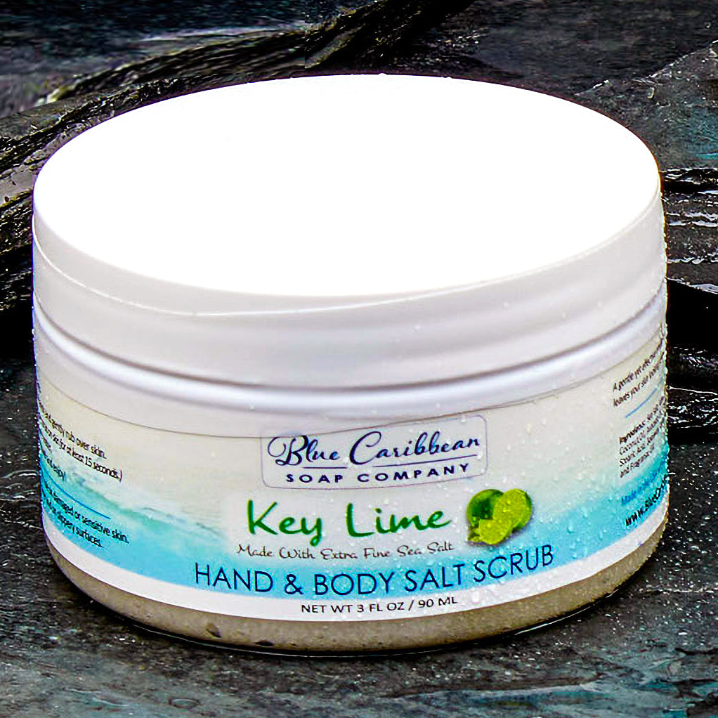 Blue Caribbean Scrub, 3 oz-Key Lime