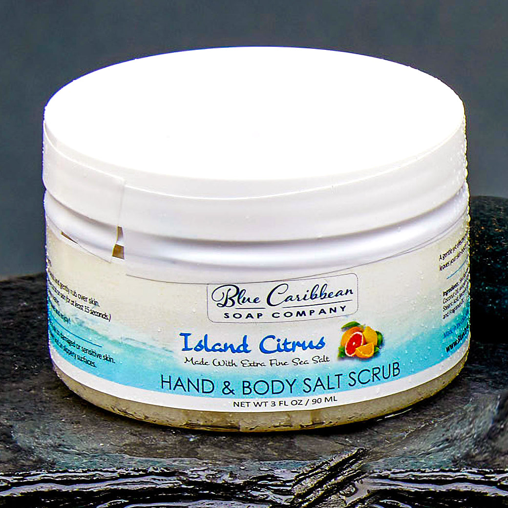Blue Caribbean Scrub, 3 oz-Island Citrus