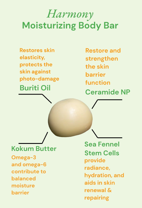 Harmony - Solid Moisturizing & Firming Body Bar by Greentanica