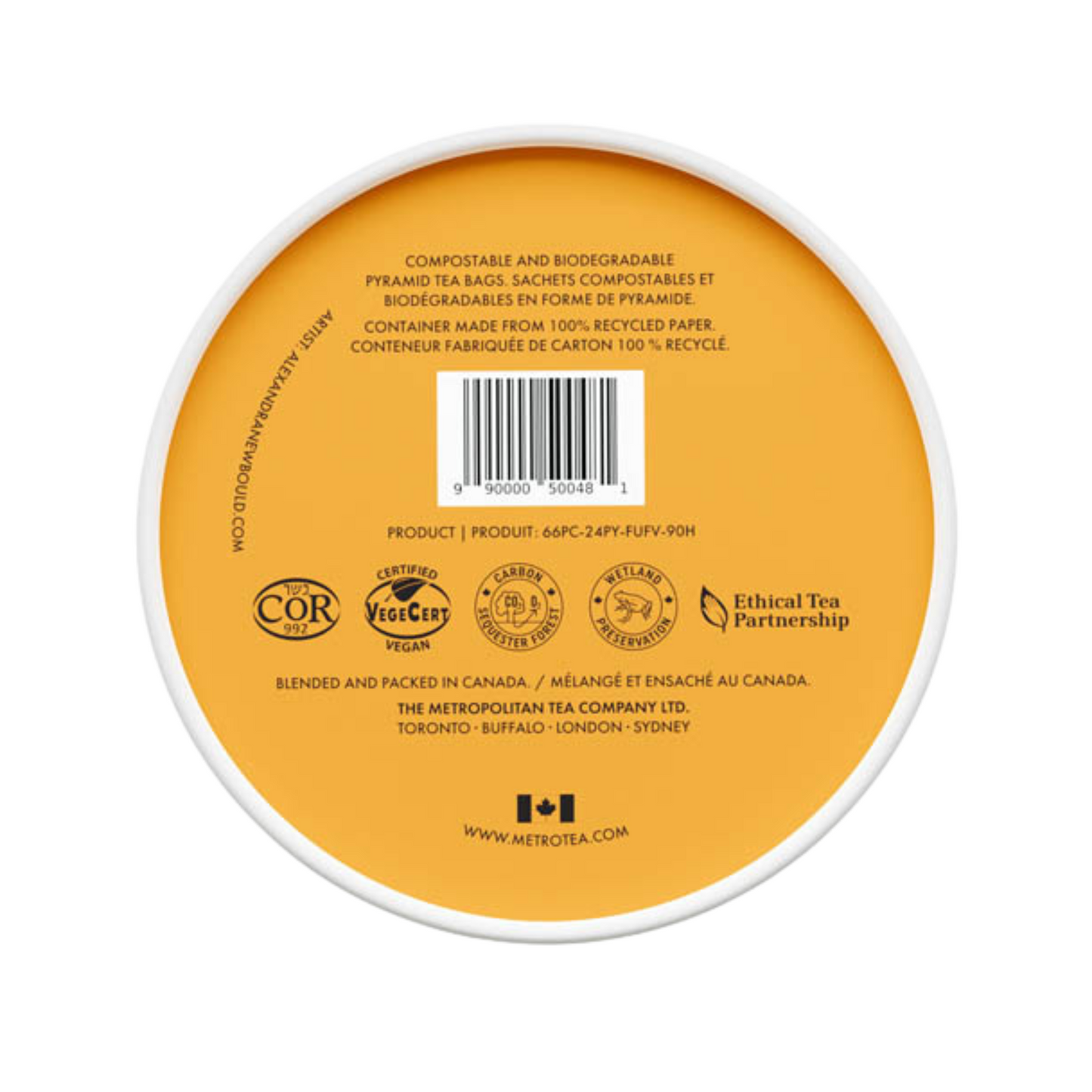 Turmeric Ginger Peach Luxury Wellness Tea - 24ct