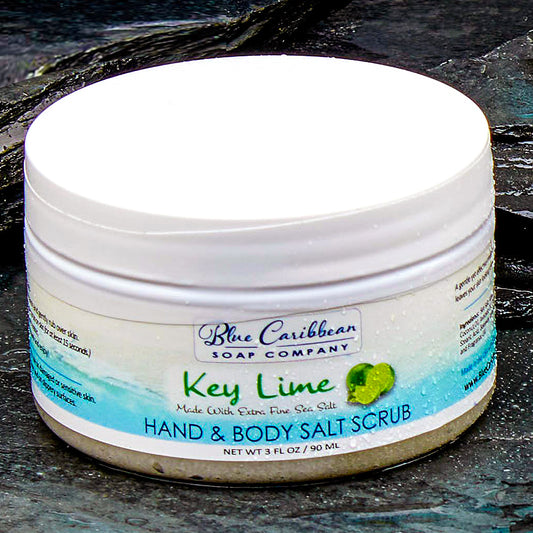 Blue Caribbean Scrub, 3 oz-Key Lime