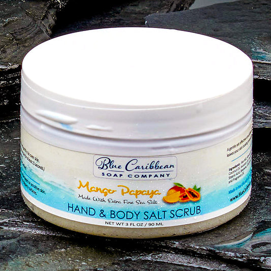Blue Caribbean Scrub, 3 oz-Mango Papaya