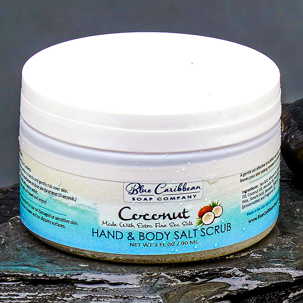 Blue Caribbean Scrub, 3 oz-Coconut