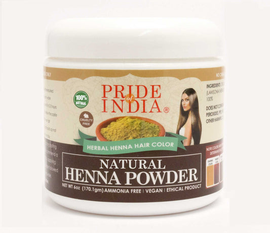 Natural Henna Hair Color Powder - 100% Natural, 8oz (226.8 gm) Jar