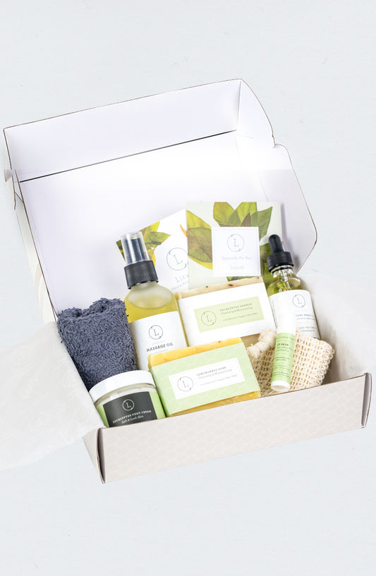 Father's Day Gift -Fresh earthy Natural skincare set, Eucalyptus Men Grooming kit